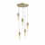 5058/25LA PENDANT ODL24 325 золотой/янтарный/металл/стекло Люстра каскадная LED 5*5W 3000K SCROW