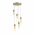 5058/25LA PENDANT ODL24 325 золотой/янтарный/металл/стекло Люстра каскадная LED 5*5W 3000K SCROW, изображение 2