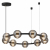 5041/90L L-VISION ODL24 427 черн./золото/дымчатый/металл/стеко Люстра LED 90W 4000К 7751Лм TRONI
