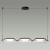 5003/30L L-VISION ODL23 329 черный матовый/прозрачный/стекло Люстра LED 30W 3000K KAVIA, изображение 3