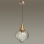 4950/1 PENDANT ODL22 343 бронзовый/прозрачный/стекло Подвес E14 1*40W KESTA, изображение 3