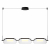 5003/30L L-VISION ODL23 329 черный матовый/прозрачный/стекло Люстра LED 30W 3000K KAVIA, изображение 2