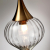 4950/1 PENDANT ODL22 343 бронзовый/прозрачный/стекло Подвес E14 1*40W KESTA, изображение 5