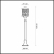 2286/1A NATURE ODL12 659 патина коричневый Уличный светильник 126см IP44 E27 100W 220V LAGRA, изображение 4