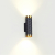 4287/2W HIGHTECH ODL22 283 черный/золотистый/металл Настенный светильник IP20 LED GU10 max 2*10W AD ASTRUM, изображение 2