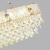 5070/14 HALL (В 2-Х КОРОБКАХ) ODL24 499 золото/прозрачный/матовый/металл/хрусталь/стекло Люстра E14 14*40W FIESTA, изображение 4