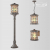 2286/1A NATURE ODL12 659 патина коричневый Уличный светильник 126см IP44 E27 100W 220V LAGRA, изображение 3