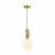 4669/1 PENDANT ODL20 347 золотой/белый Подвес E27 1*40W (тип лампы СВЕЧА ) 220V OKIA, изображение 2