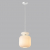 5042/1C PENDANT ODL24 309 белый/белый/металл/стекло/эко.кожа Подвес E27 1*60W JUGI, изображение 3