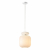 5042/1C PENDANT ODL24 309 белый/белый/металл/стекло/эко.кожа Подвес E27 1*60W JUGI, изображение 2