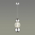 5007/7LA L-VISION ODL23 465 хром/прозрачный/металл/акрил Подвес LED 7W 4000K 300Лм CRYSTAL, изображение 3