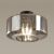 4746/1C PENDANT ODL21 365 дымчатый/черный Светильник потолочный E27 1*60W BINGA, изображение 2