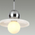 5014/1A MODERN ODL23 295 хром/белый/белый матовый металл/стекло Подвес G9 LED 5W HATTY, изображение 4