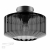 4746/1C PENDANT ODL21 365 дымчатый/черный Светильник потолочный E27 1*60W BINGA, изображение 5