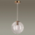 3769/1A MODERNI LN20 000 античная латунь, стекло Подвес E14 1*60W 220V BLAIR, изображение 2