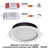 358306 SPOT NT19 290 белый Встраиваемый св-к (драйвер в комплект не входит) IP44 LED 4000K 20W DRUM, изображение 3