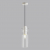 5057/1B PENDANT ODL24 323 белый/прозрачный/металл/стекло Подвес E27 1*40W SCROW, изображение 3