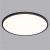 7660/48L MITRA LED SN 54 Светильник пластик/белый/черный LED 48Вт 3000/4000K D600 IP40 ALFA BLACK, изображение 3
