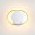 4246/7WW HIGHTECH ODL21 187 бел/золотист/металл Настенный светильник IP20 LED 7W 560Лм 3000K MONDY, изображение 2