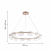 4248-12P, подвесная люстра, D820xH225/1500, LEDx60W, 1440LM, 4000K, included, изображение 2