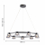 4247-9P, подвесная люстра, D800xH215/1500, LEDx50W, 1080LM, 4000K, included, изображение 2