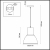 3374/1 PENDANT ODL17 379 белый Подвес E27 60W 220V LASO, изображение 2