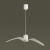 4904/1B PENDANT ODL22 333 белый/стекло Подвес GU10 1*5W BIRDS, изображение 2