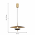 4246-1P, подвес, D400xH365/1500, LEDx20W, 1300LM, 4000K, included, изображение 2
