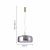 4234-2P, подвес, D380xH390/1500, LEDx12W, 1300LM, 4000K, included, изображение 3