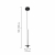 4403-1P, подвес, D120xH500/1500, LEDx6W, 525LM, 4000K, IP20, included, изображение 2