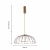 4286-6P, подвесная люстра, D600xH500/1900, LEDx60W, 5700LM, 4000K, included, изображение 3