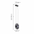 4373-1P, подвес, D260xW165xH400/1990, LEDx7W, 490LM, 4000K, included, изображение 3