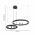 4474-2P, подвесная люстра, D830xH1000/1800, LEDx53W + LEDx33W + 4xLEDx3W, 3000-6500K, included, remote control, изображение 10