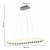 4589-10P, подвесная люстра, L1000xW390xH1585, LEDx48W, 3800LM, 4000K, included, dimmer, изображение 3