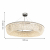 4478-10P, подвесная люстра, D1050xH165/1200, LEDx92W, 8300LM, 3000K, included, remote control, изображение 2