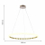 4590-8P, подвесная люстра, D800xH1585, LEDx52W, 4150LM, 4000K, included, dimmer, изображение 3