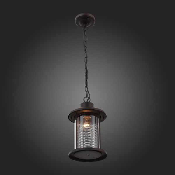 SL080.403.01 Светильник уличный подвесной ST-Luce Темный кофе/Прозрачный, Темный кофе E27 1*60W