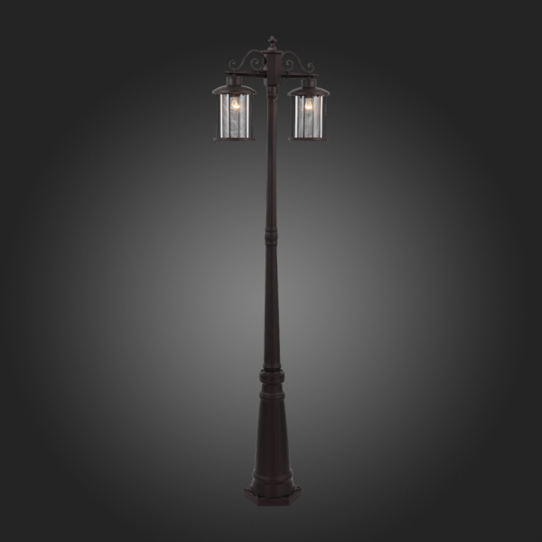 SL080.425.02 Светильник уличный наземный ST-Luce Темный кофе/Прозрачный, Темный кофе E27 2*100W