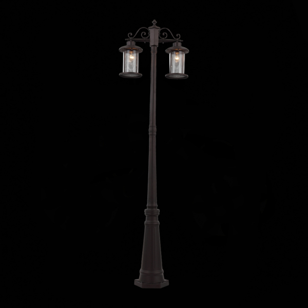 SL080.425.02 Светильник уличный наземный ST-Luce Темный кофе/Прозрачный, Темный кофе E27 2*100W