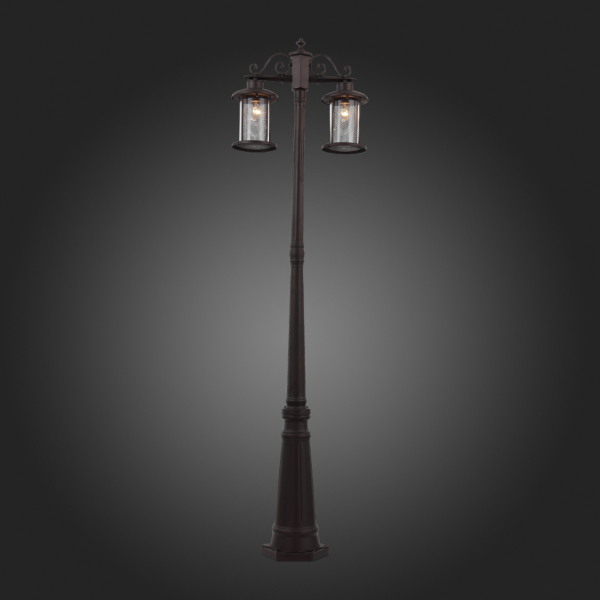 SL080.425.02 Светильник уличный наземный ST-Luce Темный кофе/Прозрачный, Темный кофе E27 2*100W