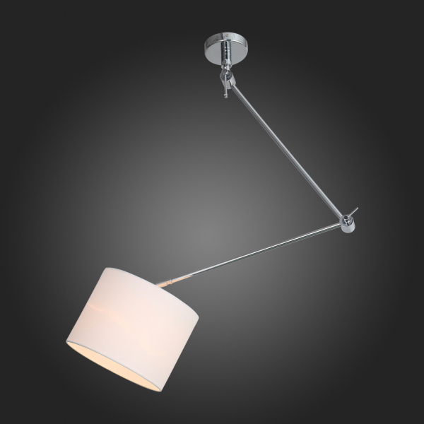 SL460.102.01 Светильник потолочный ST-Luce Хром/Белый E27 1*60W (из 2-х коробок)