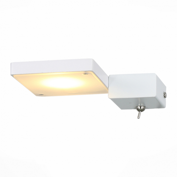 SL608.511.01 Бра левосторонняя ST-Luce Белый/Белый LED 1*7W