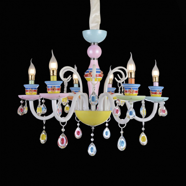 SL673.783.06 Люстра подвесная ST-Luce Разноцветный/Разноцветный E14 6*40W