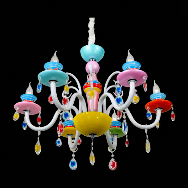 SL673.783.06 Люстра подвесная ST-Luce Разноцветный/Разноцветный E14 6*40W