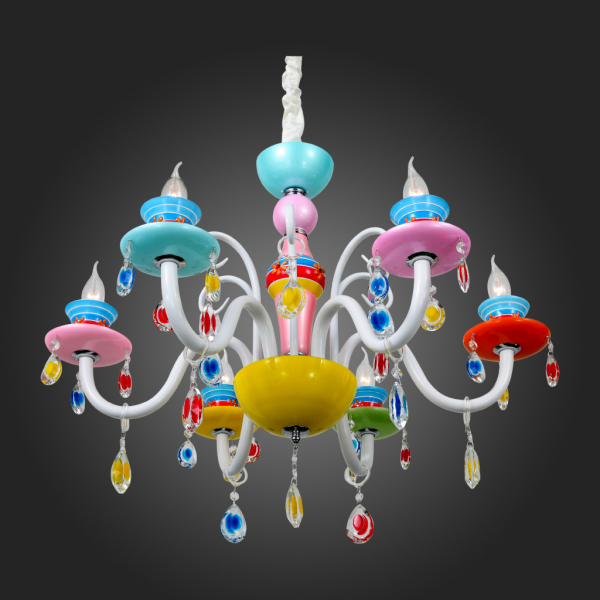 SL673.783.06 Люстра подвесная ST-Luce Разноцветный/Разноцветный E14 6*40W