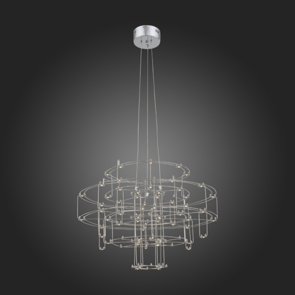 SL798.103.64 Люстра подвесная ST-Luce Хром/Хром LED 64*0,2W