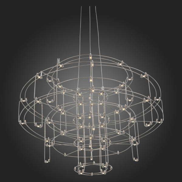 SL798.103.64 Люстра подвесная ST-Luce Хром/Хром LED 64*0,2W