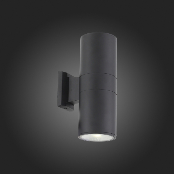 SL074.411.02 Светильник уличный настенный ST-Luce Черный/Черный LED 2*8W
