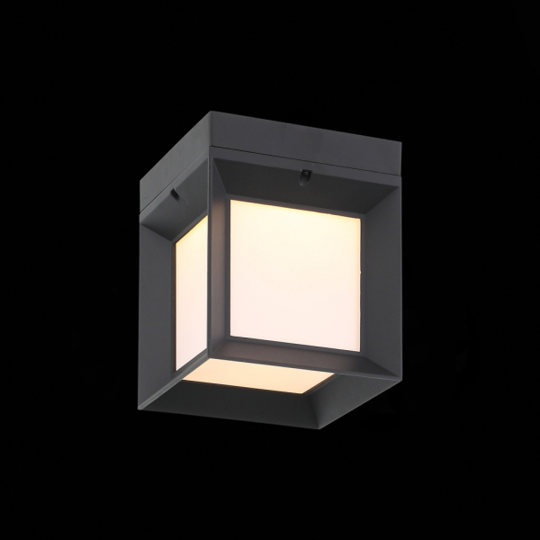 SL077.401.01 Светильник уличный настенный ST-Luce Черный/Белый LED 1*9W
