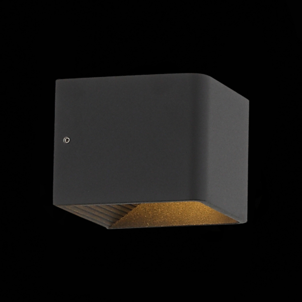 SL455.041.01 Светильник настенный ST-Luce Черный/Черный LED 1*6W